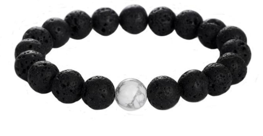 Black Lava Diffuser Bracelet